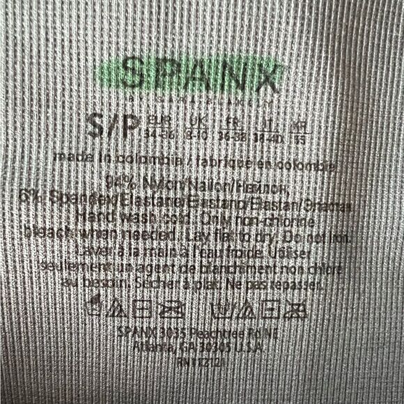 SPANX Look At Me Now Seamless Cropped Leggings In Indigo Watercolor Size Small - Picture 4 of 4